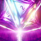 A lucky die floats against a purple cathedral in Tiny Tina's Wonderlands.